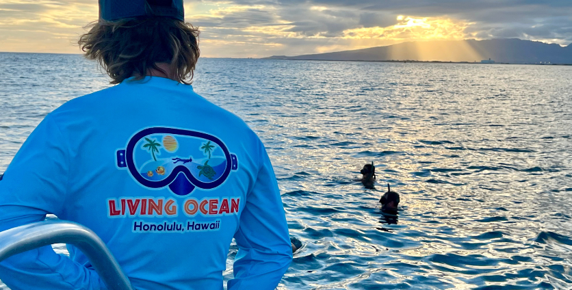 group snorkeling with living ocean tours in honolulu, hawaii