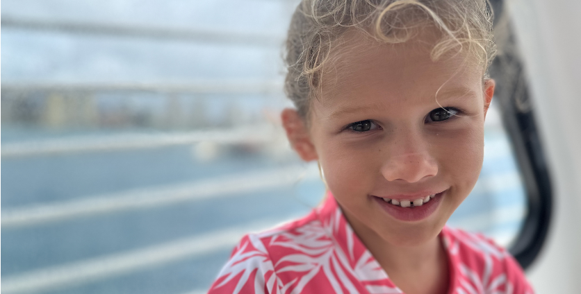 little girl on turtle canyon snorkeling excursion with living ocean tours